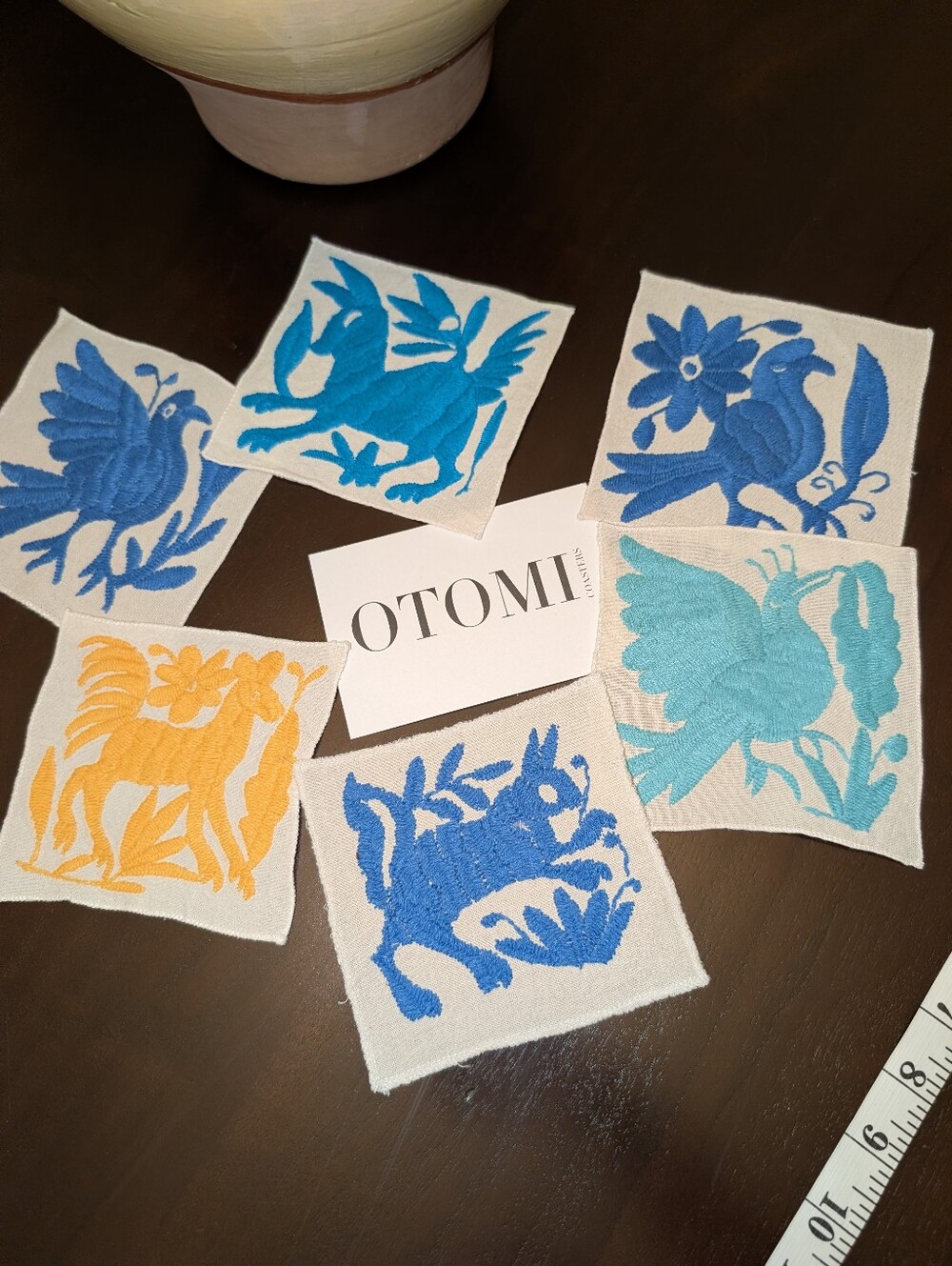 Mexican Otomi Drink Coasters